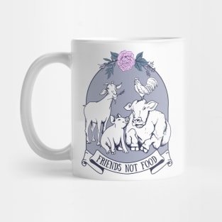 Friends Not Food Vegan Gift Mug